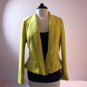 LAUNDRY by Shelli Segal chartreuse Jacket 6